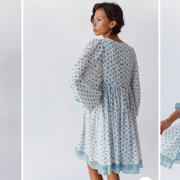 Daughters of India Kyra Mini Dress Azure XS - Picture 9 of 10